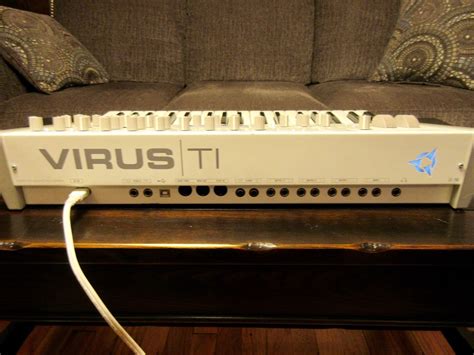 MATRIXSYNTH Access Virus TI Synthesizer Keyboard Polar White