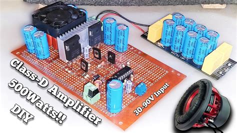 Diy 500w Class D Amplifier Tl494 Jlcpcb Youtube