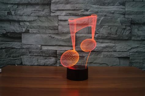 Купить современная музыкальная нота музыки светодиодные 3D лампы ...