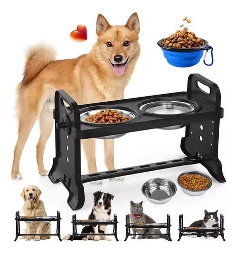 Comedero Elevado Para Perro Gatos Mascotas Plato Plegable MercadoLibre