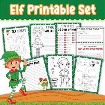 Elf Sized Fun Printable Set By Sarah Lyn Gay Tpt