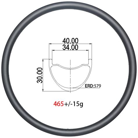 29 Inch Carbon Rim MTB 30mm Deep 40mm Wide 24H 28H 32H Tubeless