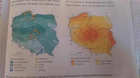 Na Podstawie Map Zamieszczonych W Podr Czniku Oce Czy Warunki