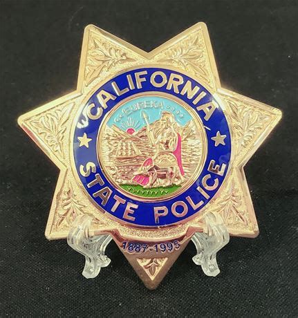 Collectors-Badges Auctions - CALIFORNIA STATE POLICE COMMEMORATIVE BADGE