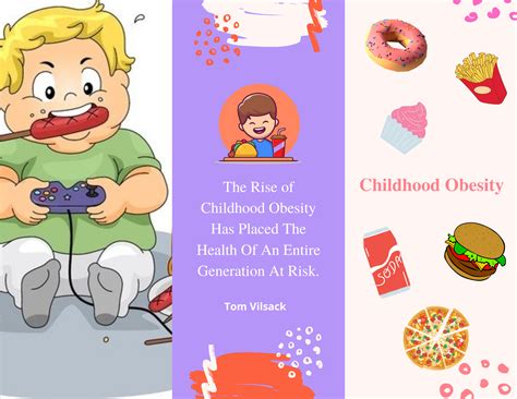 Childhood Obesity Poster And Brochure