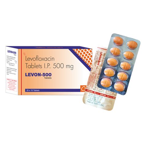 Levon 500 Levofloxacin Tablets I P 500 Mg Azine Healthcare Pvt Ltd