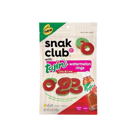 Snak Club Tajin Watermelon Rings Görögdinnye ízű Gumicukor Tajín