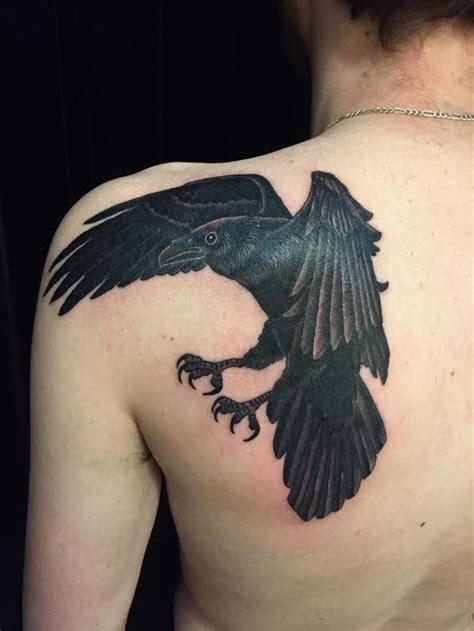 black raven by Stevie Jean Flowers | Crow tattoo, Body art tattoos ...