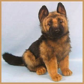 Recklessly: Black German Shepherd Soft Toy