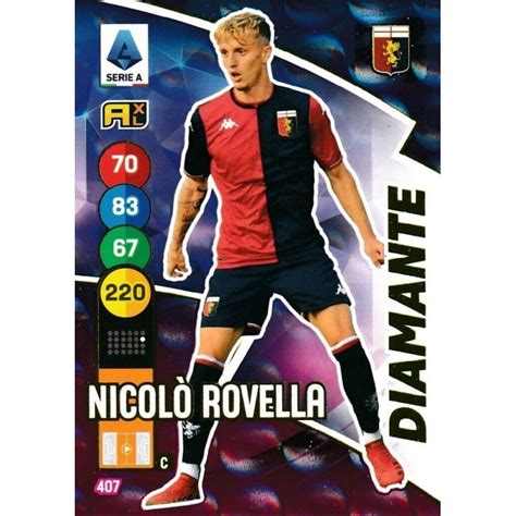 Offer Soccer Cards Nicolo Rovella Diamante Genoa Panini Calciatori