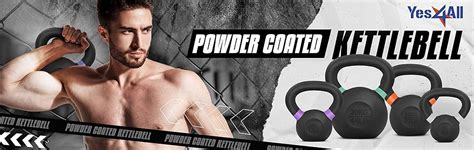 Amazon Yes All Powder Coated Cast Iron Competition Kettlebell