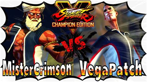 SFV CE MisterCrimson Dhalshim Vs VegaPatch FANG Street Fighter 5