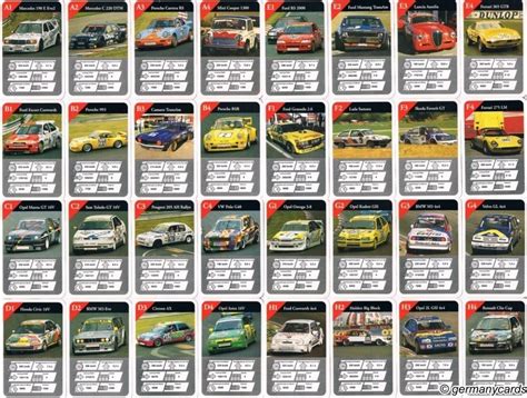 S Quartett Kartenspiel Ass Renntourenwagen Germanycards