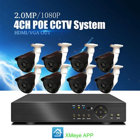 Yiispo Syst Me De Vid Osurveillance Poe Ch Cam Ra Ip P