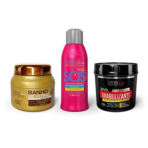 Kit Cronograma Capilar Mulher Cabelo Maravilha Forever Liss No Shoptime