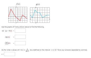 Answered Fg 1 F X Use The Graphs Of F And G Bartleby