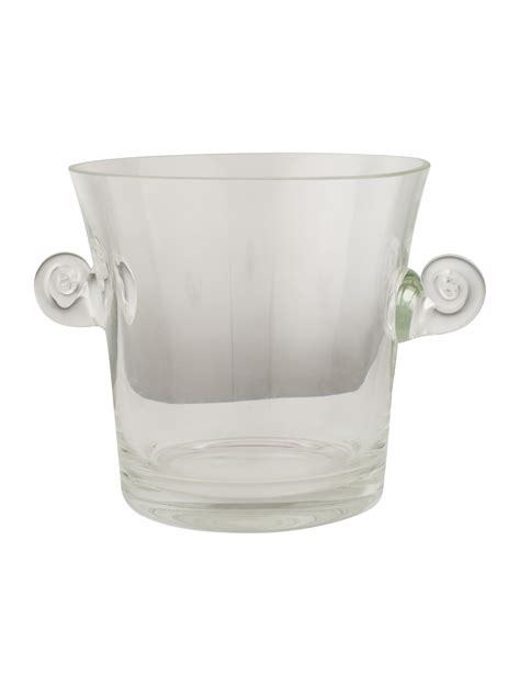 Tiffany And Co Crystal Scroll Ice Bucket Tabletop And Kitchen Tif76634