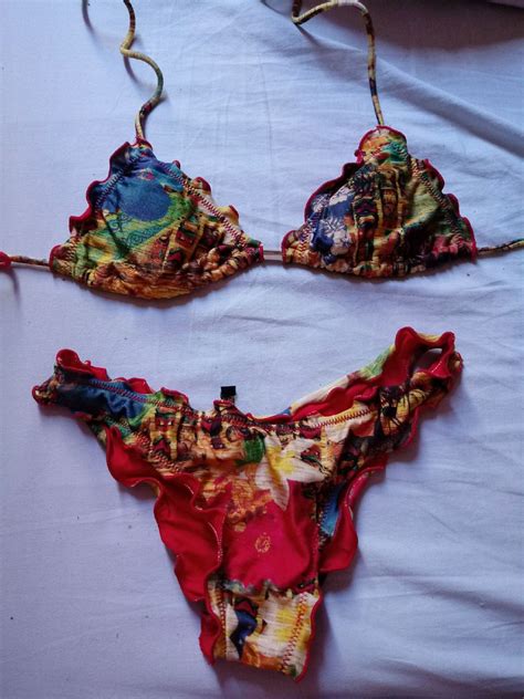 Bikini Estampado Bojo E Calcinha Levanta Bumbum Sal De Areia Moda Praia Feminina Sal De
