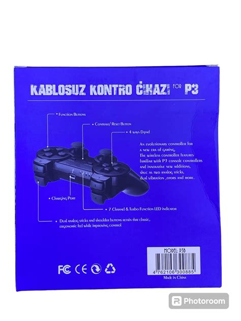 Kontorland P3G PS3 PC Uyumlu Titreşimli Kablosuz Oyun Kolu GamePad