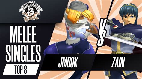 Jmook Sheik vs Zain Marth Melee Singles Top 8 Grand Finals Fête