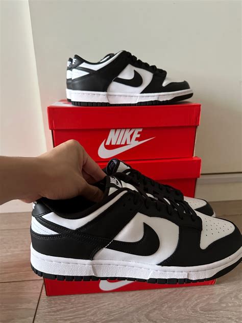 Multiple Sizes Nike Dunk Low Panda Black White Men S Fashion