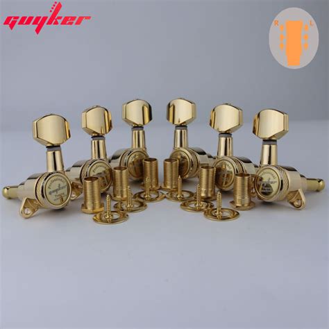1 Set GUYKER Gold Locking Tuners Locking Guitar Machine Heads Tuners ...