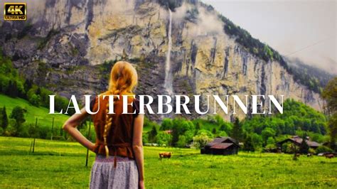 Lauterbrunnen Switzerland Walking Tour K Fps A Paradise On Earth