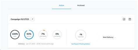Phishing Campaign Report and Administration