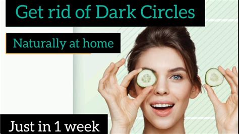 Get Rid Of Dark Circles Naturally In 7 Days Remove Darkcircles