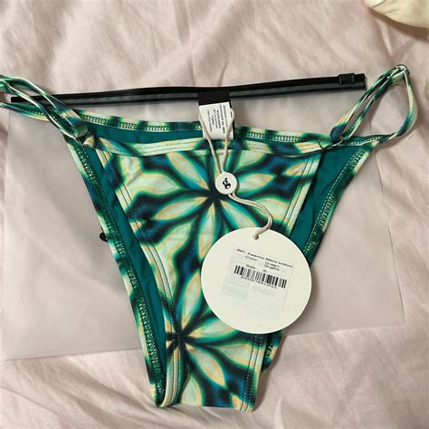 Gimaguas Women S Green And Blue Bikini And Tankini Bottoms Depop