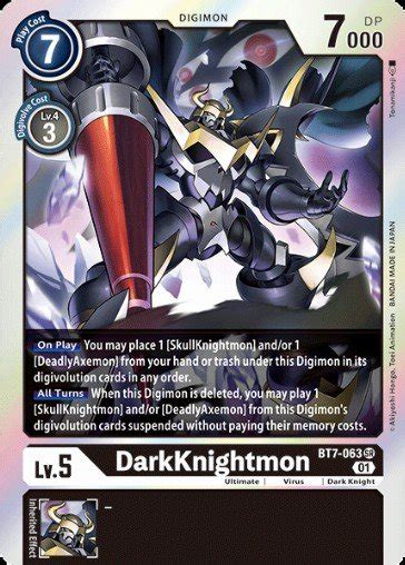 Darkknightmon Bt Digimon Card Database Digimoncard