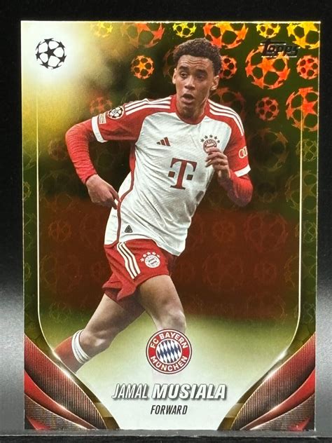 Jamal Musiala Topps Ucc Gold Starball Parallel Bayern Munich Ebay