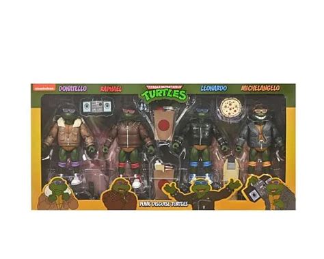 Фигурки Черепашки Ниндзя — Neca Punk Turtles 4-pack - купить в GeekZona.ru