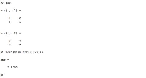 How To Get The Mean Of First Values In Arrays In Matrix In Matlab