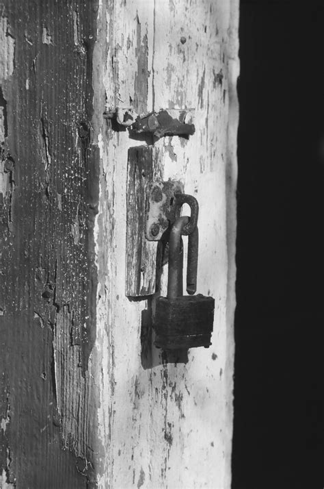 Old Rusty Lock Nikkormat FTn Nikkor P2 5 105mm Kodak Tmax