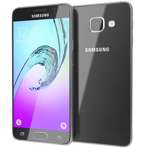 Samsung Galaxy A3 2016 Negro Modelo 3d 39 3ds Fbx Obj Max Free3d