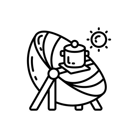 Solar Cooker Icon In Vector Illustration 24246127 Vector Art At Vecteezy