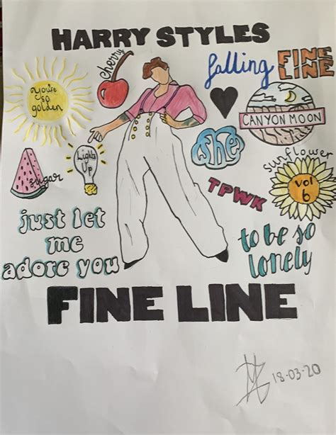 Harry Styles Drawing Easy Fine Line