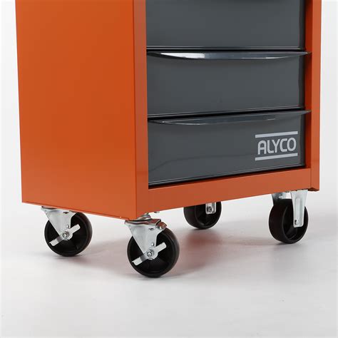 Carro Met Lico De Cajones Alyco Orange Productos Alyco Tools