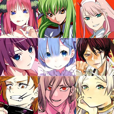 My Favorite Anime Female Characters What Do You Think R Myanimelist