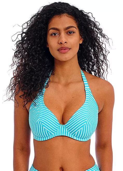 Freya Jewel Cove Underwired Halter Bikini Top Freemans