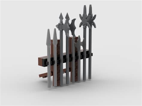 LEGO MOC Lego medieval weapons rack by Tom designs | Rebrickable ...