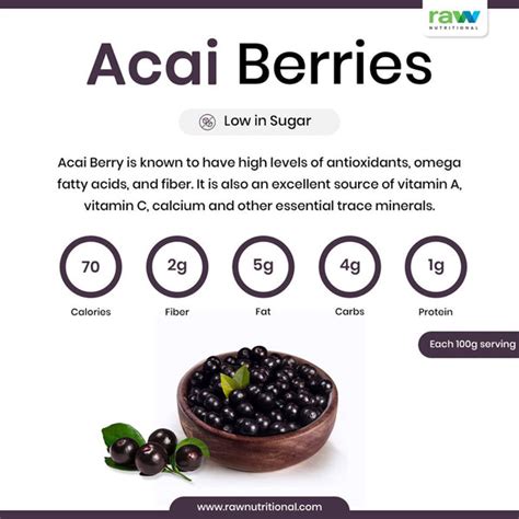 All About Acai 7 Surprising Health Benefits Of Acai Berries Raw Nutritional