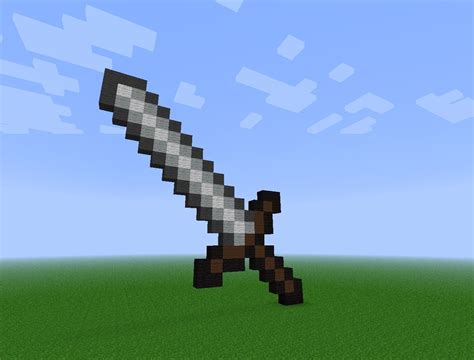 Sword Pixel Art Minecraft Project