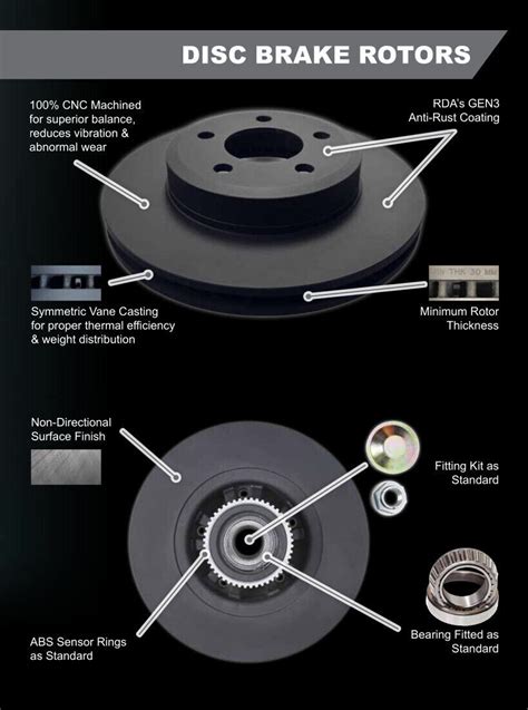 Front Disc Brake Rotors Pads For Holden Commodore Ve Vf V