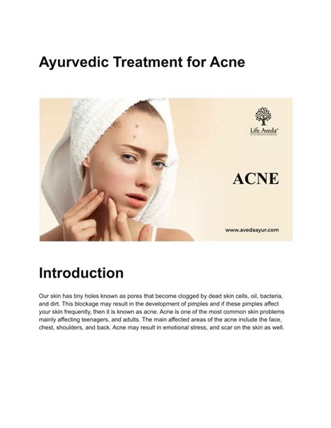 Ppt Ayurvedic Treatment For Acne Powerpoint Presentation Free Download Id 12016402