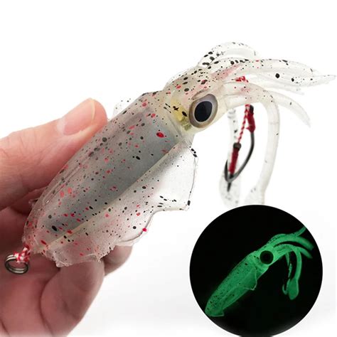 Soft Squid Fishing Trolling Lure 2g 7g 15g 20g 60g Luminous UV Squid