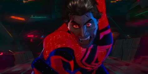 Spider-Man 2099 has Fangs in Across The Spider-Verse