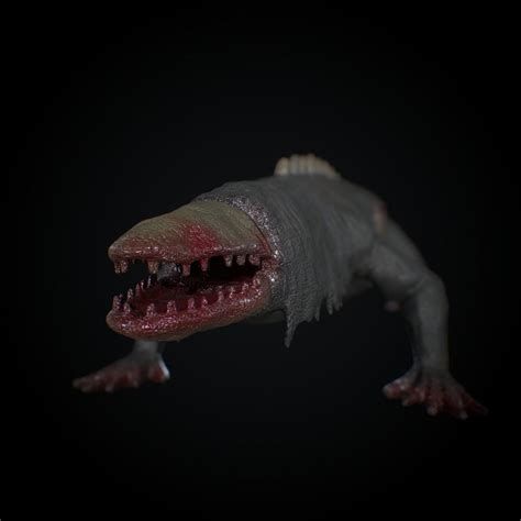 3d Model Scp 682 Vr Ar Low Poly Cgtrader