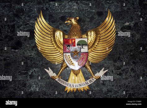 La Estatua De Garuda Pancasila Visualizada En Ruang Kemerdekaan